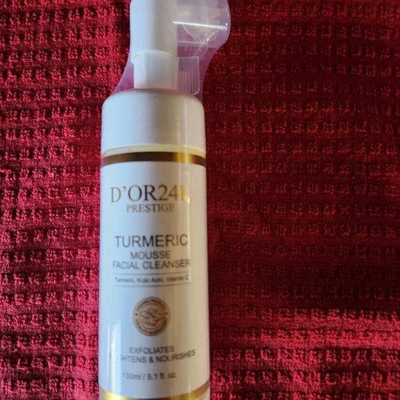 D'Or24K Other - D'OR24K Prestige Turmeric Mousse Facial Cleanser - White and Gold